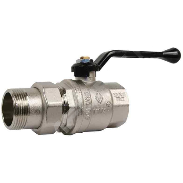 Bugatti 320 Кран шаровой латунь полнопроходной Ду25 Ру40 ВР/американка рычаг 03200034